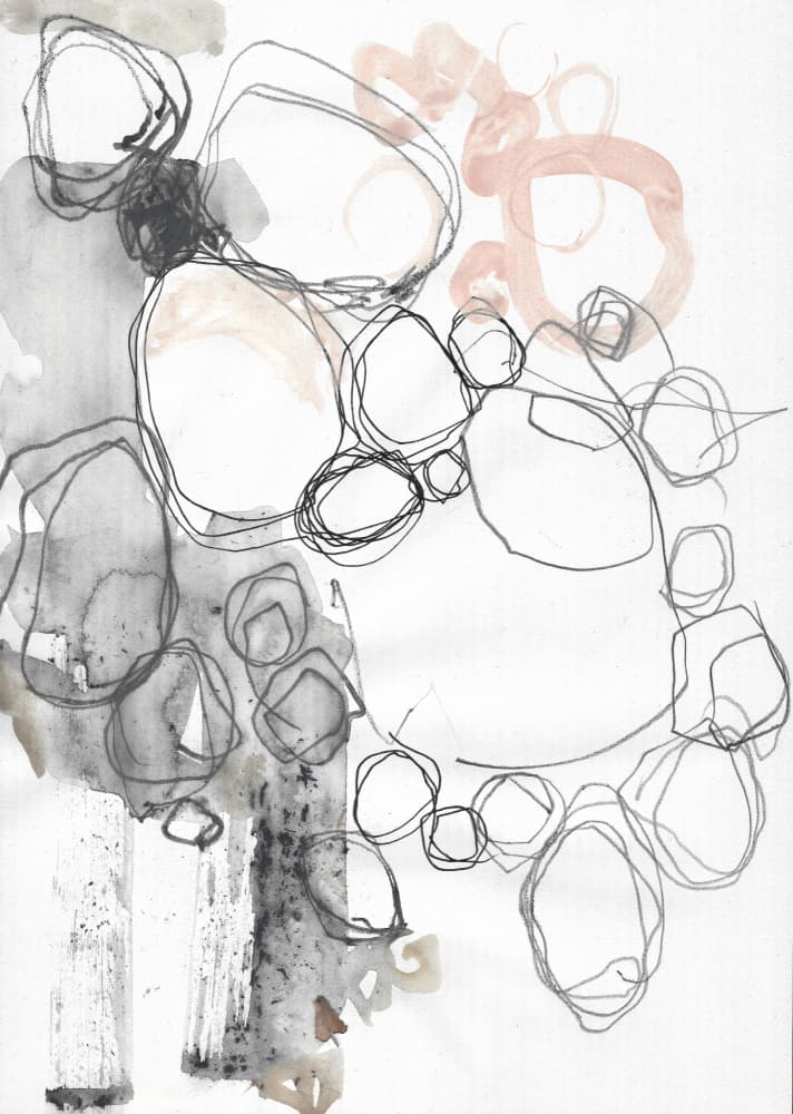 Fluid Organic Shapes by Annick — canvas wall art