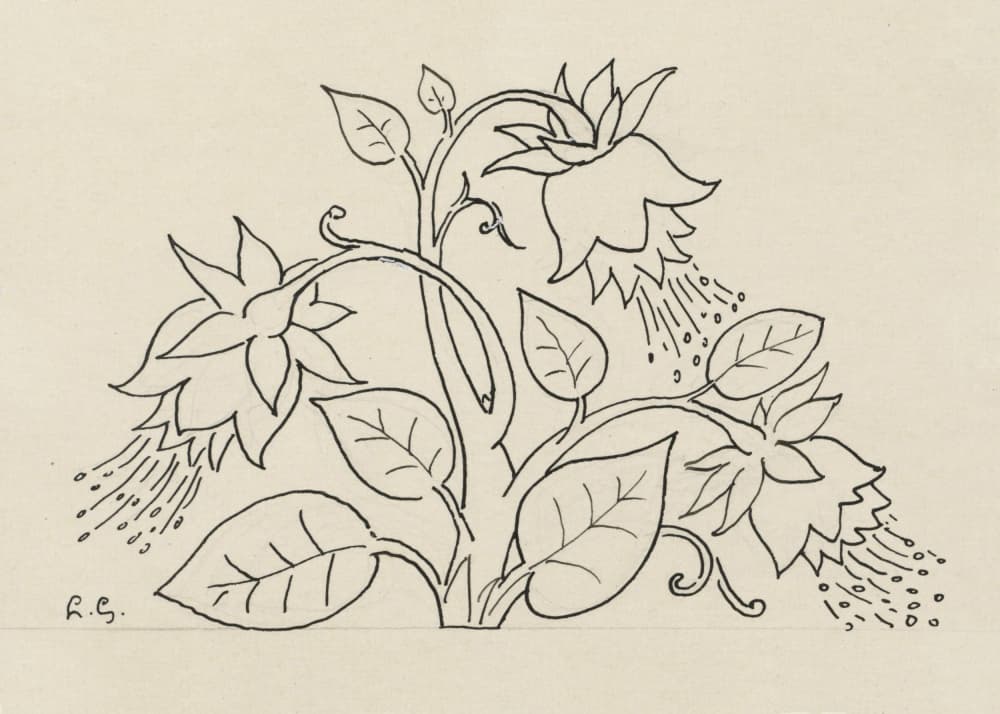 Bloemenstruik by Leo Gestel — canvas wall art