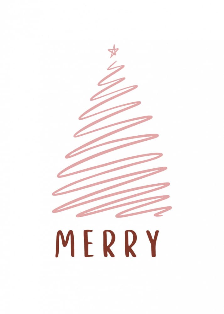 Merry Christmas Tree by Kristina N. - SoulArt Shop — canvas wall art