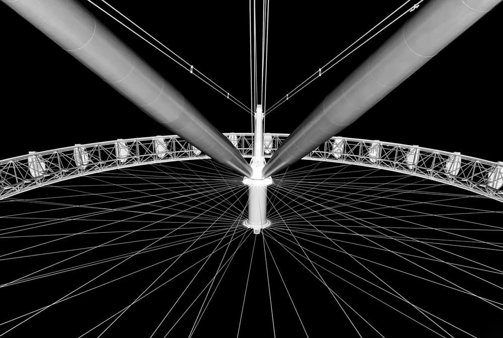 Modern Wheel Architecture by Hans-Wolfgang Hawerkamp — canvas wall art