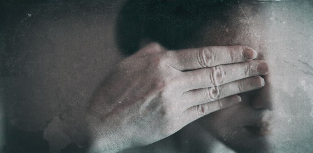 Silent Emotional Struggle by Sherin.Abdou — canvas wall art