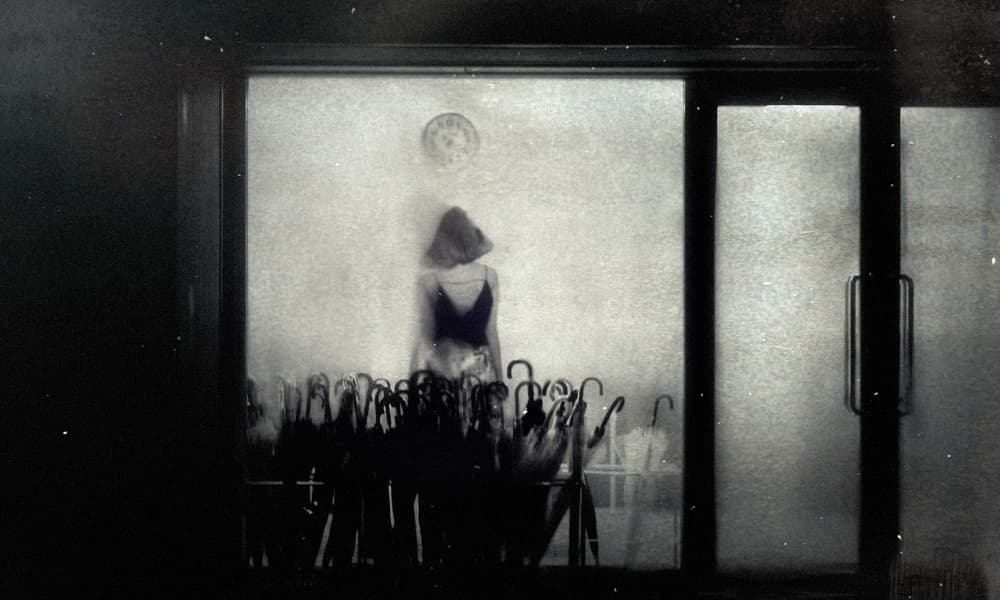 Blurred Woman Umbrellas by Teruhiko Tsuchida — canvas wall art