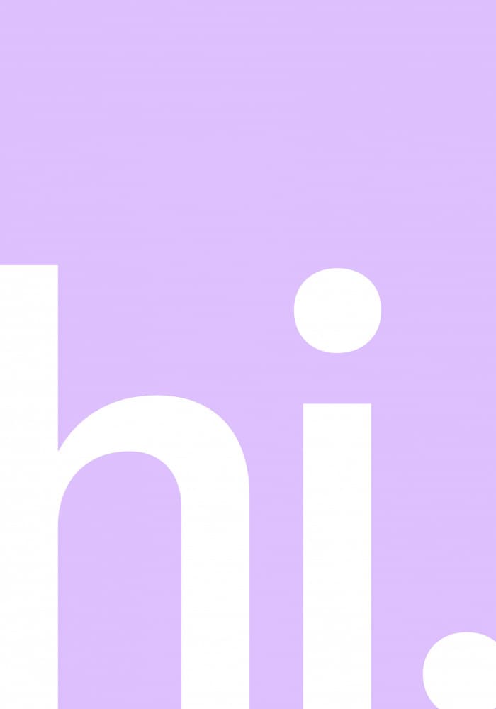 Hello in Lavender by Athene Fritsch — canvas wall art