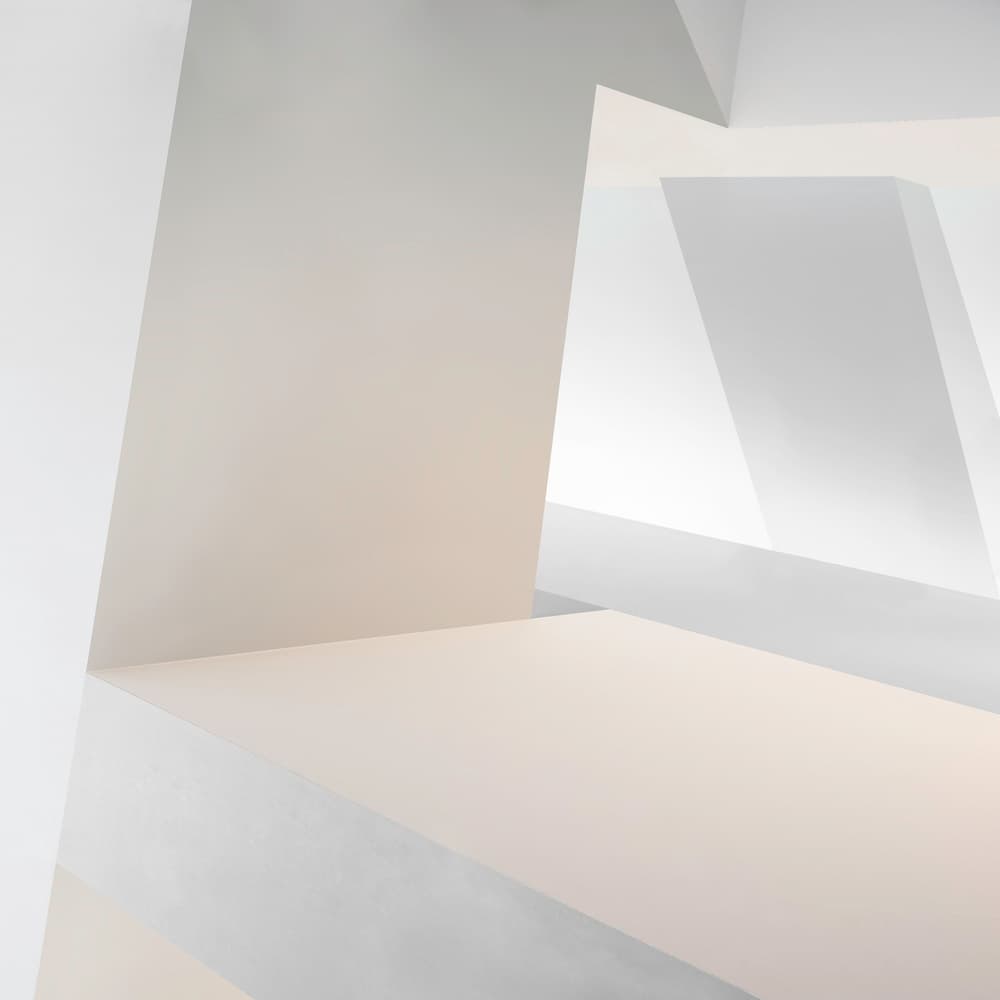 Abstract White Architecture by Gilbert Claes — canvas wall art