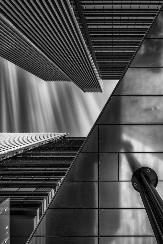 Modern Urban Geometry by Tomoshi Hara — canvas wall art