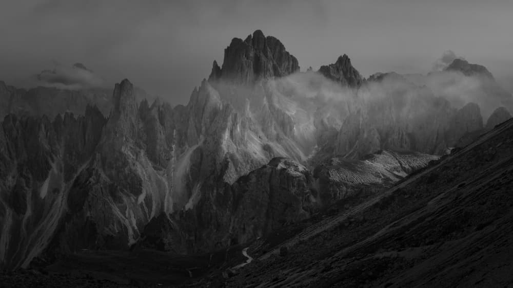 Misty Mountain Peaks by Thomas de Franzoni — canvas wall art