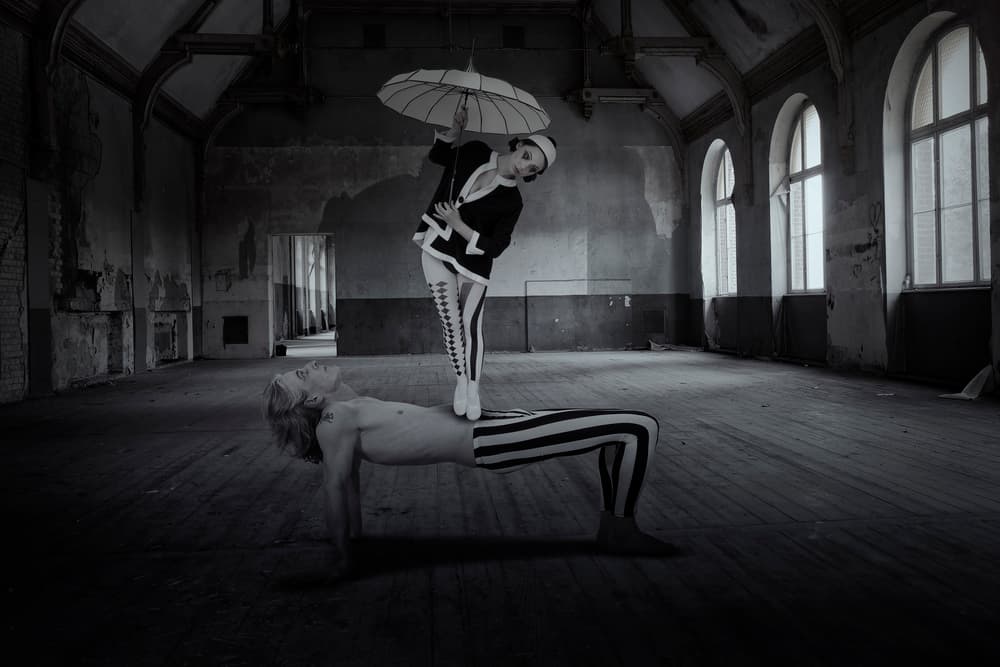 Surreal Room Acrobats by Christine von Diepenbroek — canvas wall art