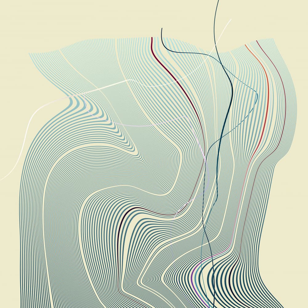 Fluid Abstract Pattern by Angelo Cerantola — canvas wall art