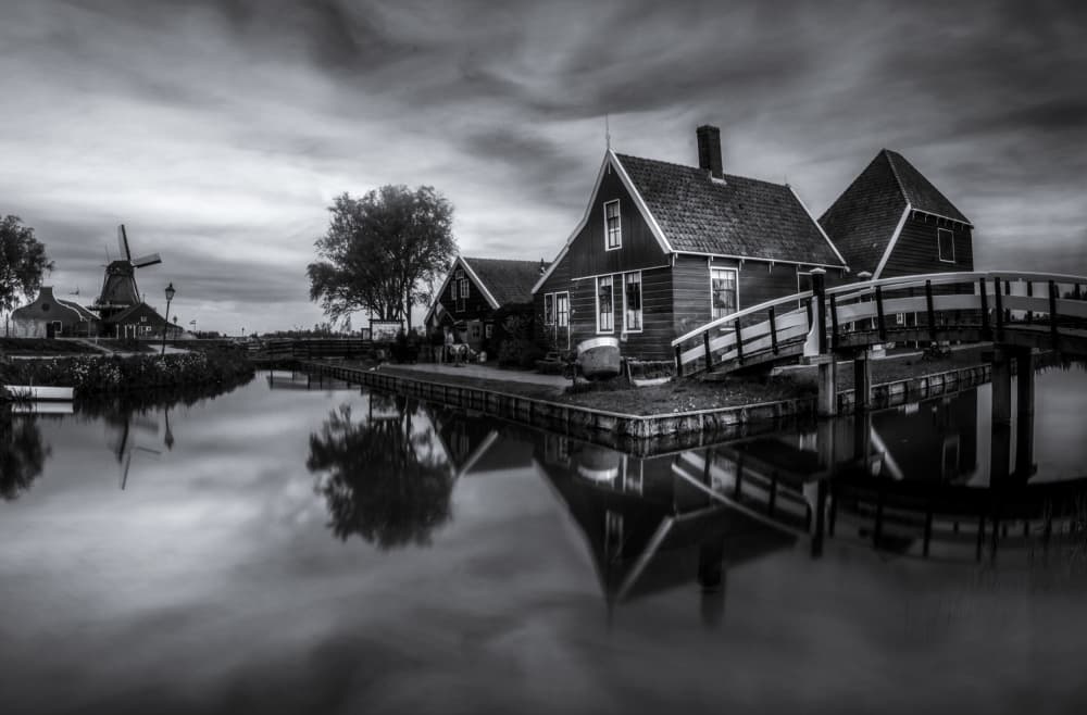 Moody Dutch Reflections by Rana Jabeen — canvas wall art