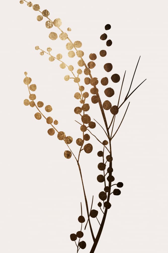 Golden Brench  1 by Kubistika — canvas wall art