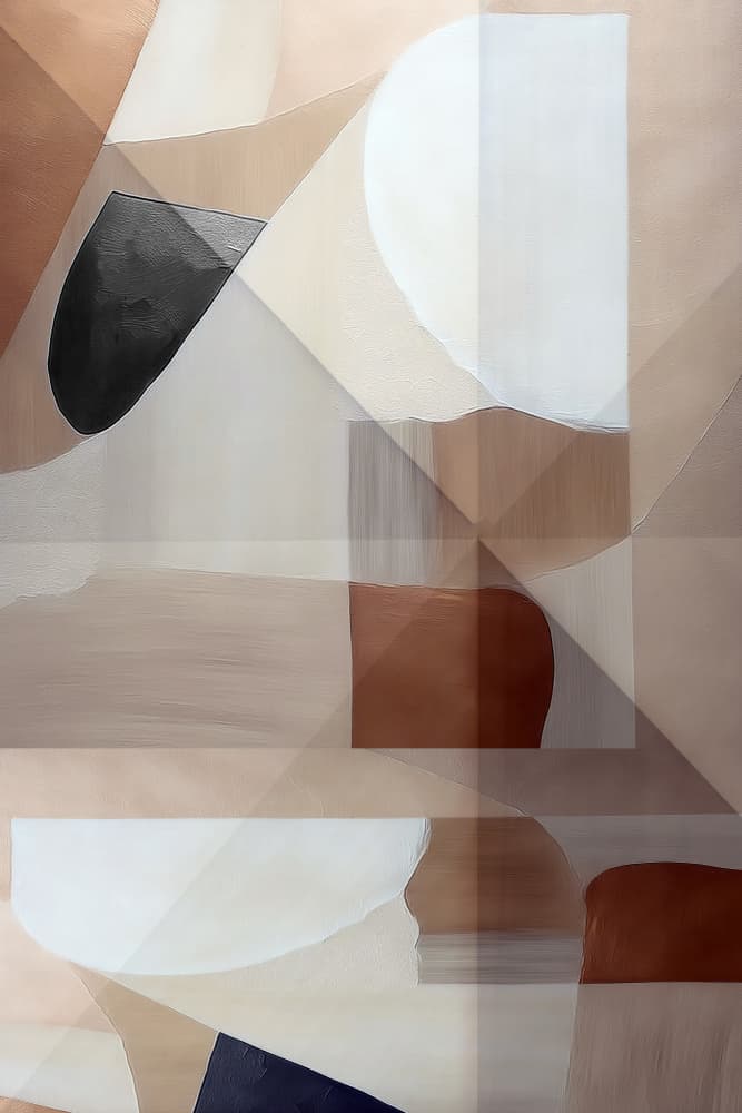 Modern Layered Forms by cartissi — canvas wall art