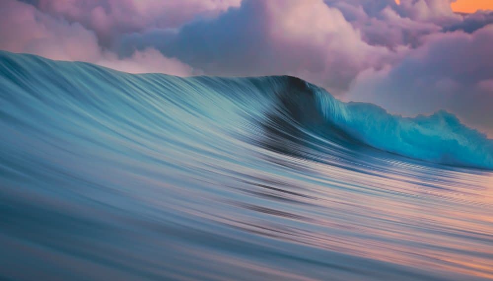 Colorful Ocean Wave by Barbara A. Fletcher — canvas wall art