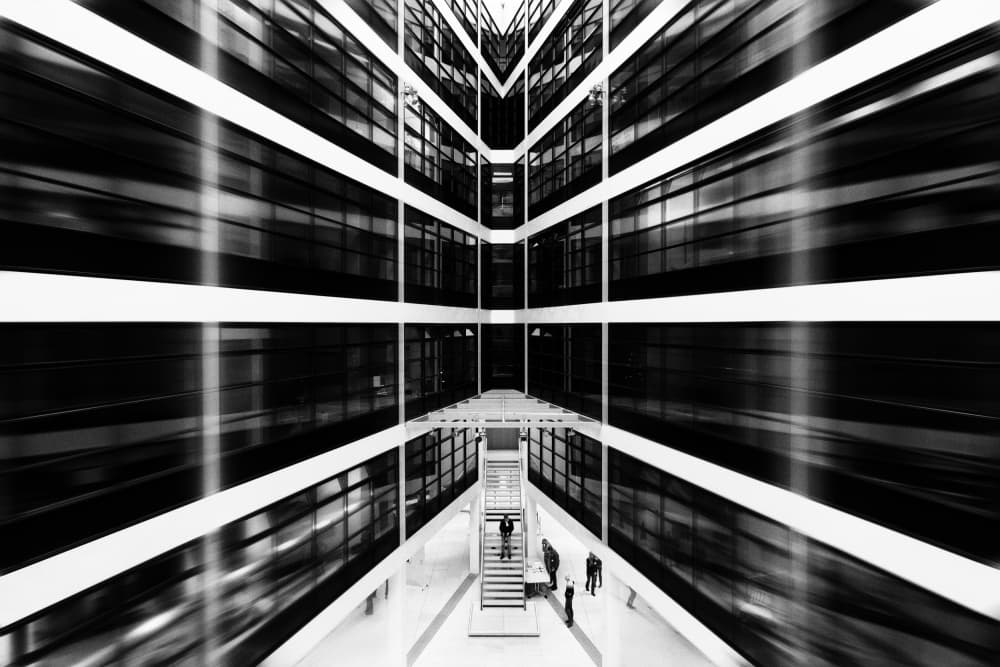 Dynamic Building Lines by Stephan Rückert — canvas wall art