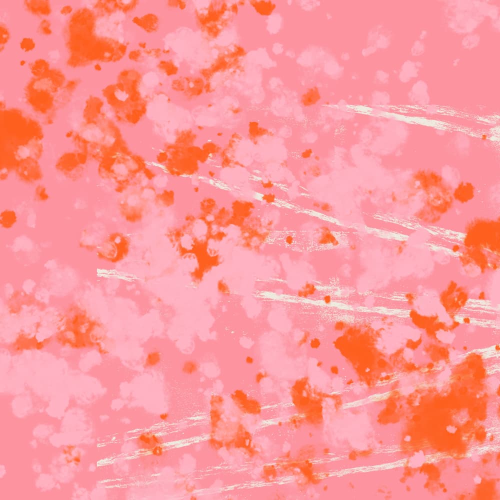 Vibrant Pink Orange Splatter by Dina Dankers — canvas wall art