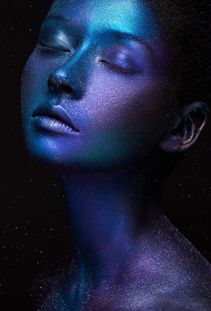 Cosmic Beauty Portrait by HIM — canvas wall art