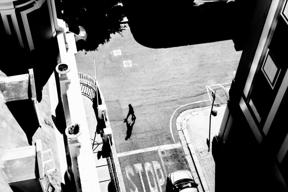 Dramatic Urban Shadow by Dan Edwards — canvas wall art