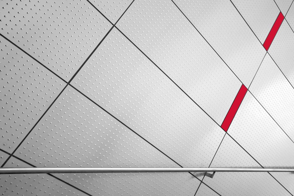 Geometric Red Lines by Rolf Endermann — canvas wall art