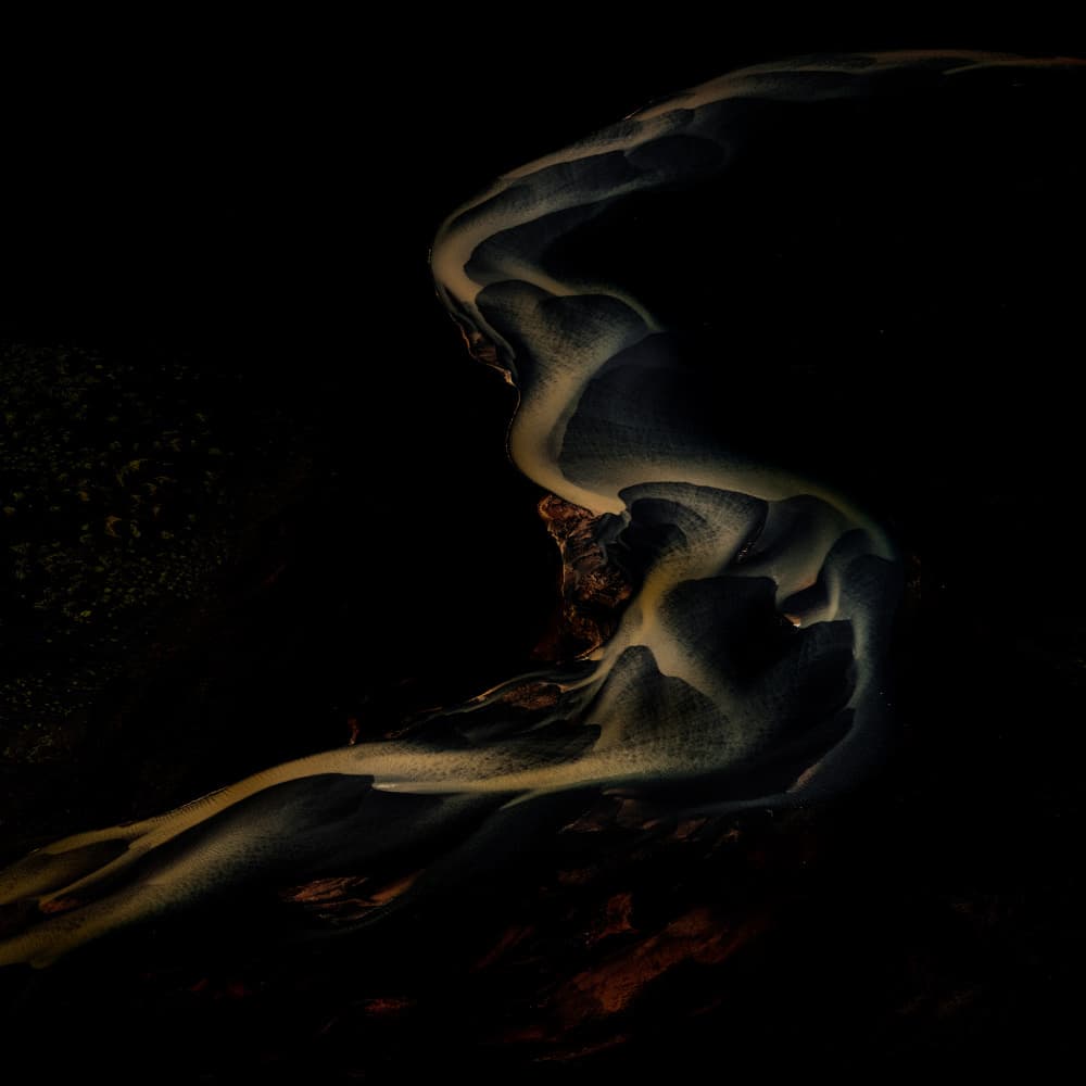 Winding Golden Rivers by Willa Wei — canvas wall art