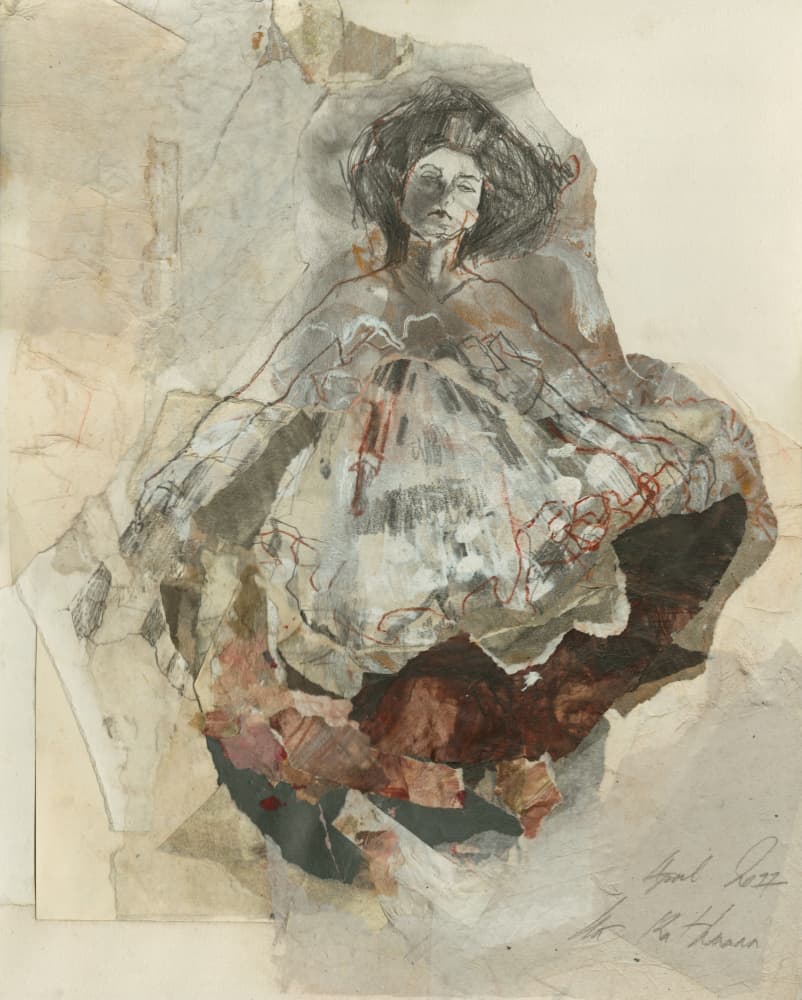 Ethereal Woman Figure by Ute Rathmann — canvas wall art