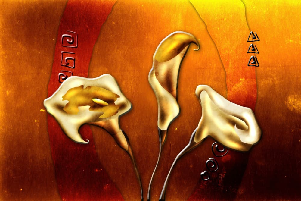 Warm Abstracts 40 by Rafal Kulik — canvas wall art