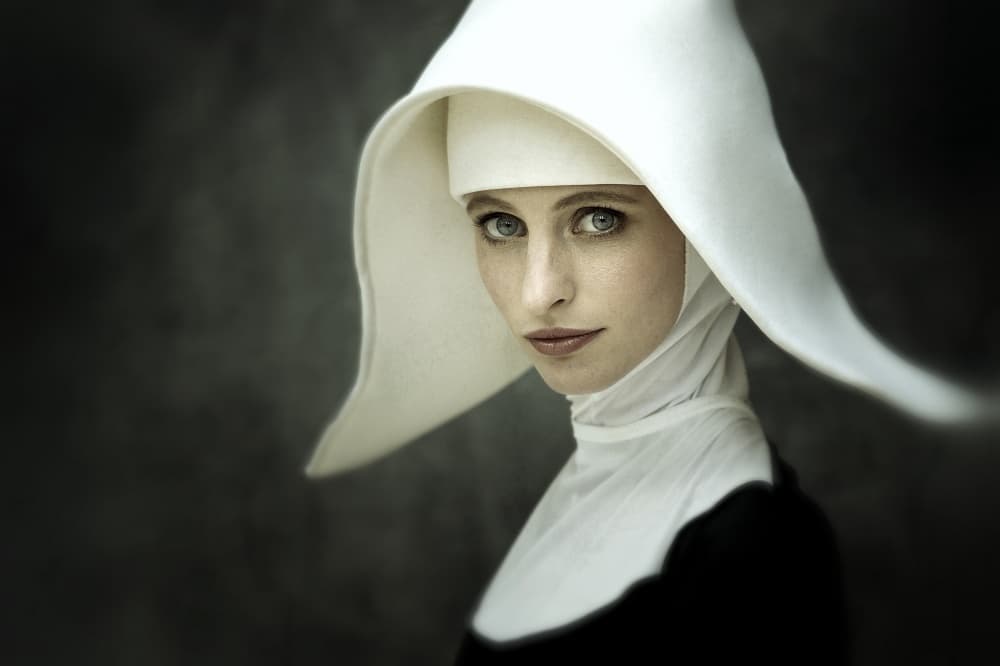 Contemplative Nun by kenp — canvas wall art