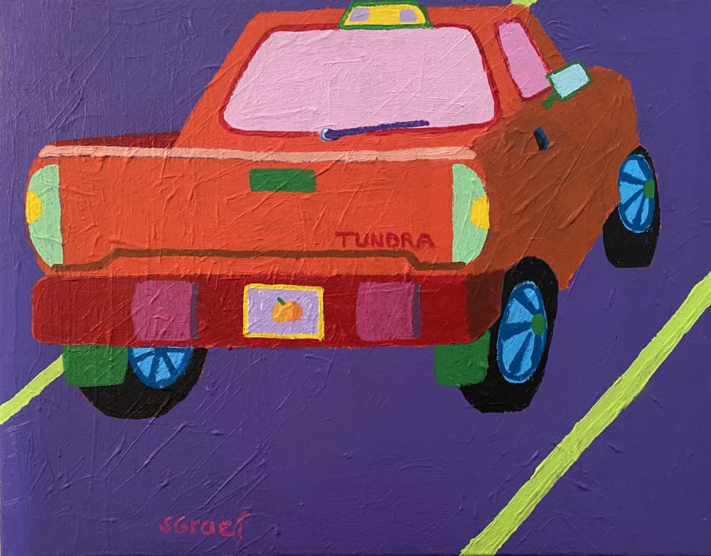 Red Truck by Sue Graef — canvas wall art