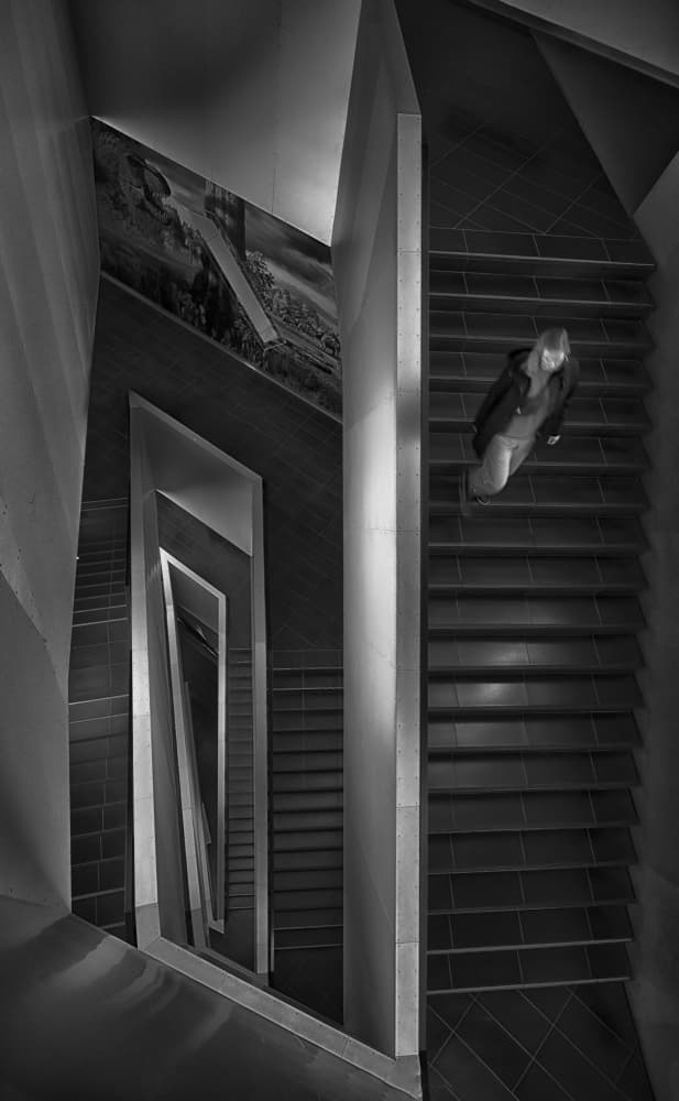 Architectural Descent by Yanyan Gong — canvas wall art