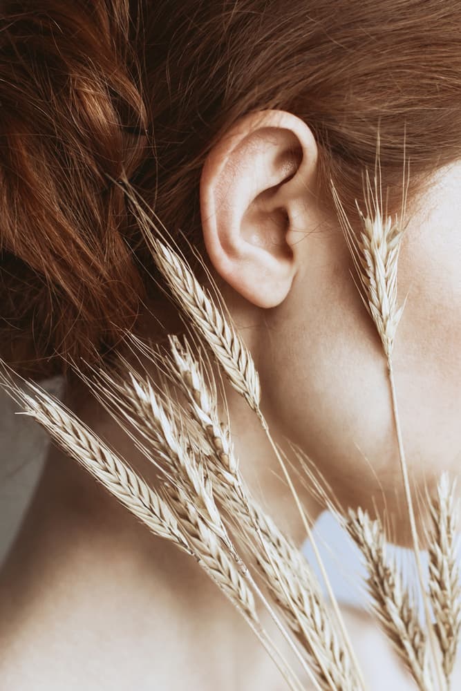Red Hair Golden Wheat by Dorota Gorecka — canvas wall art