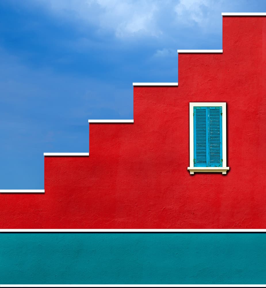 Vibrant Red Wall Window by Alfonso Novillo — canvas wall art