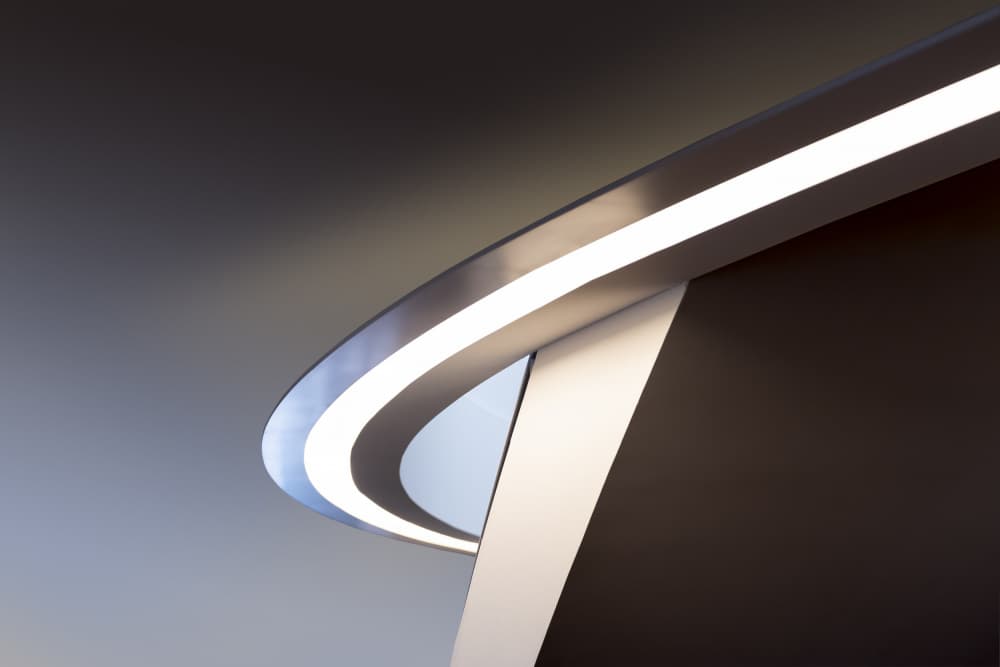 Abstract Curved Light by Greetje van Son — canvas wall art