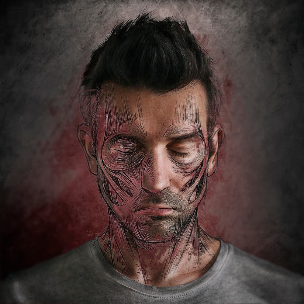 Meditative Anatomy Study by Sebastien DEL GROSSO — canvas wall art