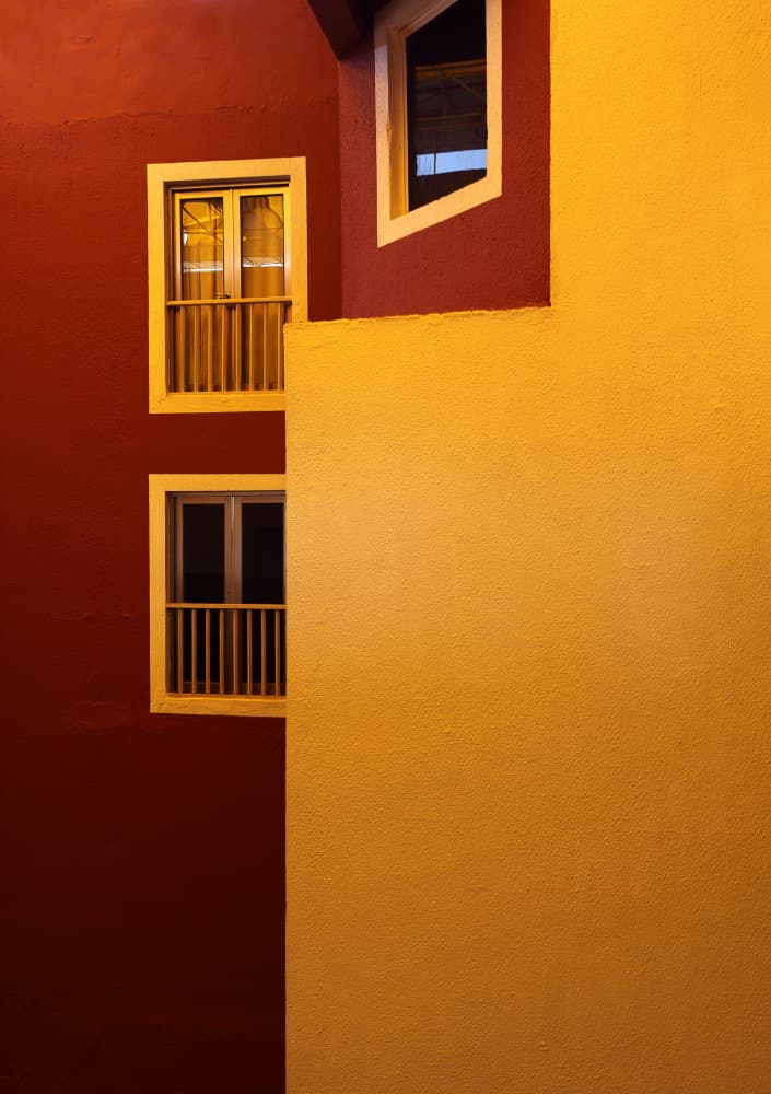 Colorful Urban Geometry by Rudra Sen — canvas wall art