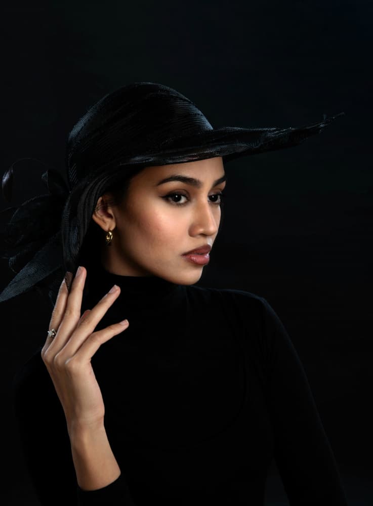 Elegant Woman in Hat by John Yuk Kong Chung — canvas wall art