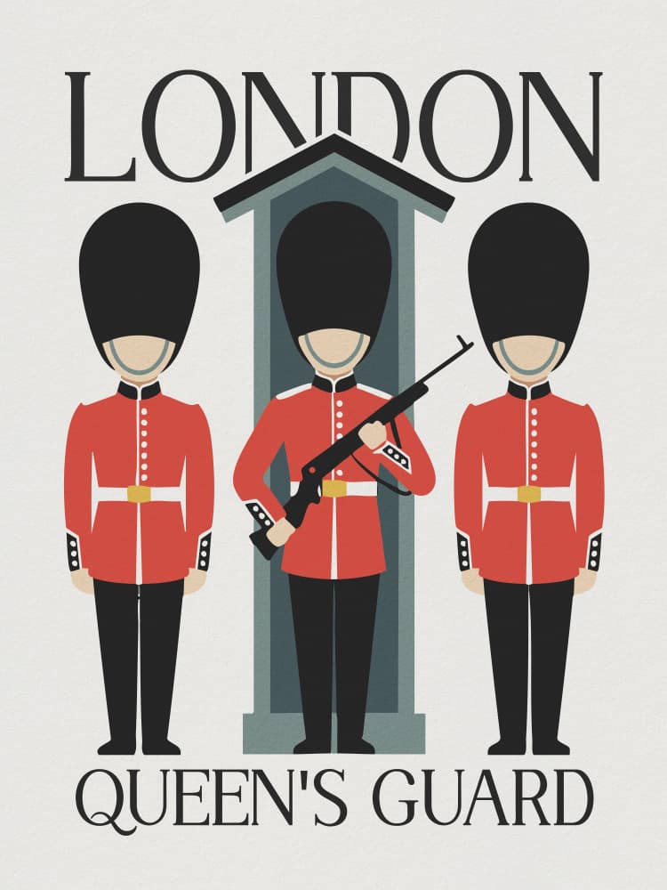 London Royal Guards by Andreas Magnusson — canvas wall art