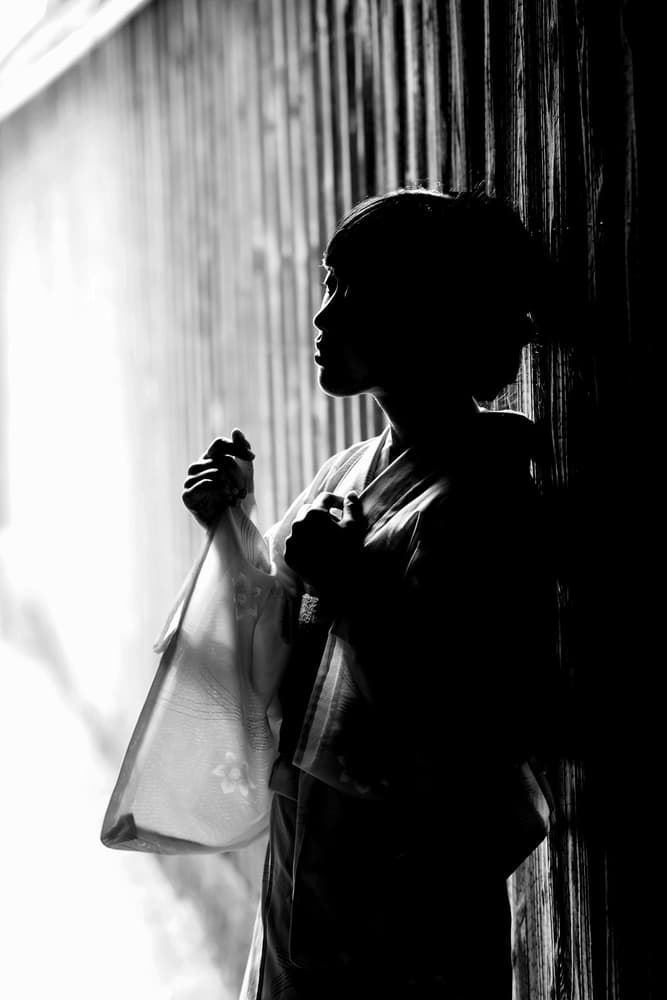 Elegant Silhouette Profile by 7 Flavor C/P — canvas wall art