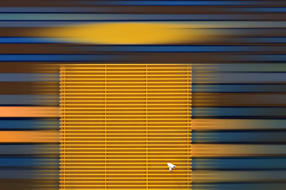 Dynamic Blinds Abstract by Hans-Wolfgang Hawerkamp — canvas wall art