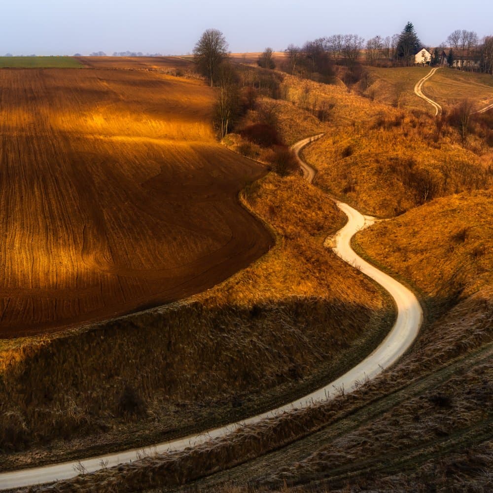 Golden Hour Countryside by Slawomir Kowalczyk AFRP  FIAP  IAAP — canvas wall art