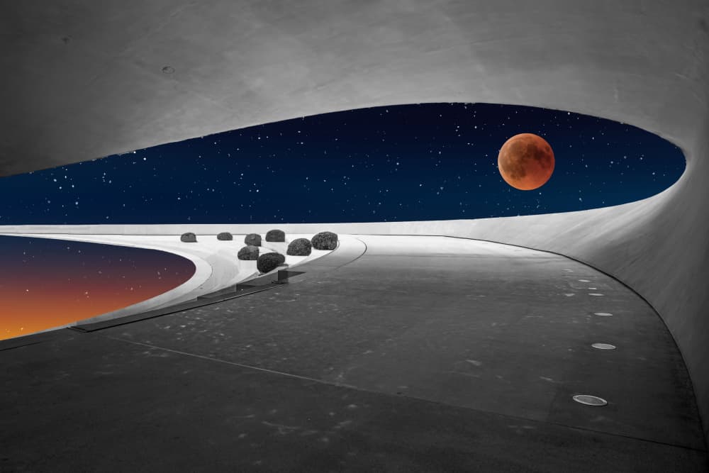 Blood Moon Passage by Urs Zimmermann — canvas wall art