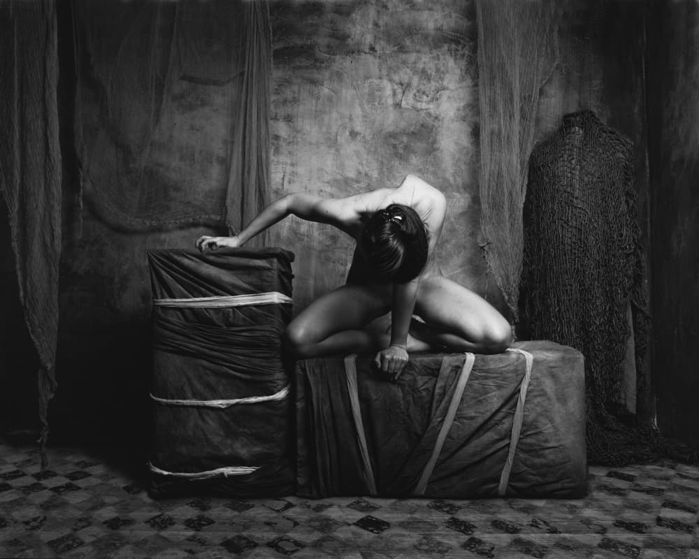 Monochrome Graceful Pose by Christian Kurz — canvas wall art