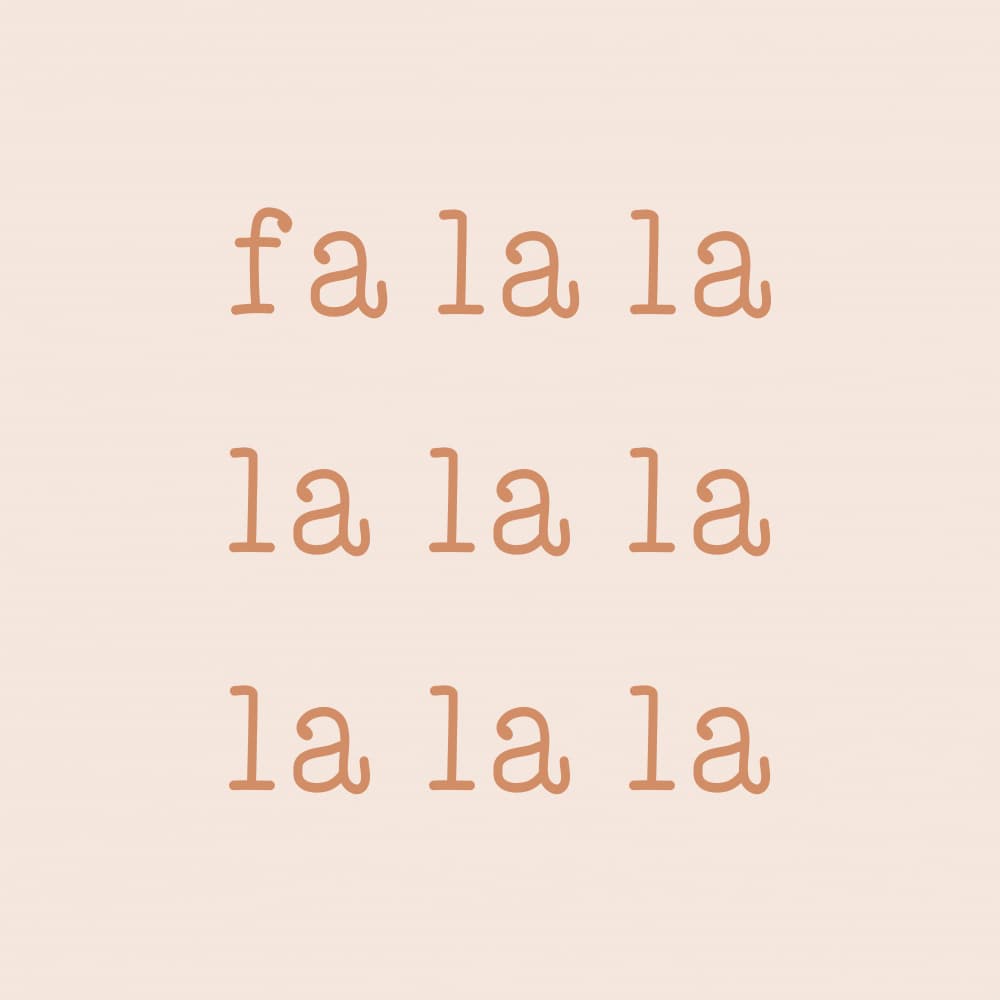 Fa La La Holiday Cheer by Orara Studio — canvas wall art