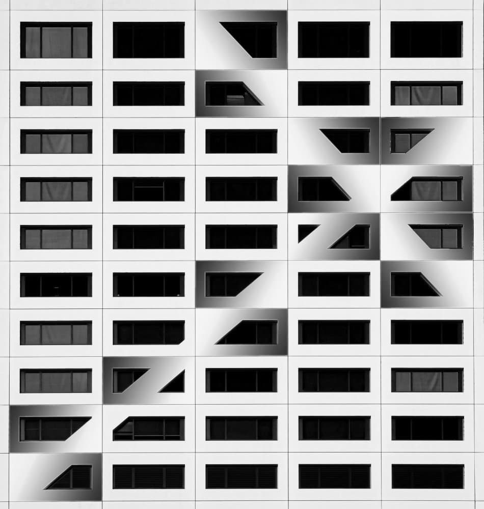 Geometric Building Facade by Anita Martin AnnaPileaFotografie — canvas wall art