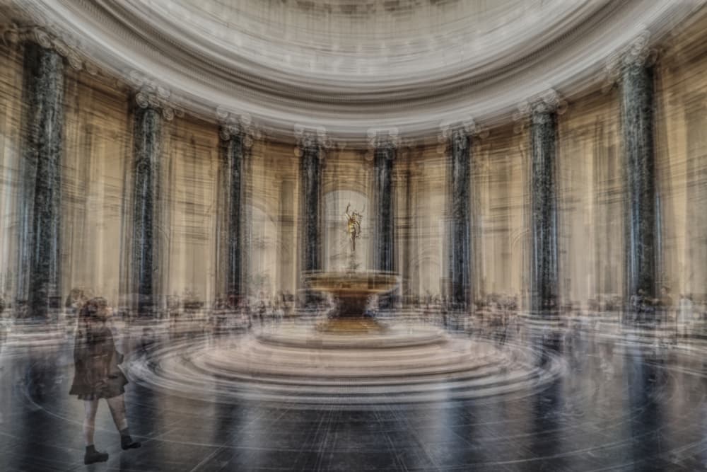 Blurred Grand Interior by Gregor Szalay — canvas wall art