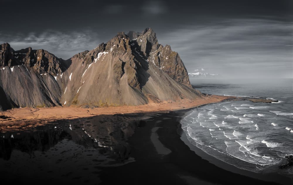 Majestic Black Sand Beach by Wei (David) Dai — canvas wall art