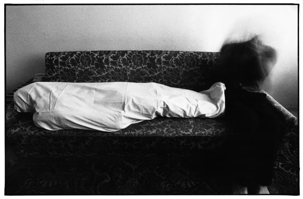 Ghostly Presence Sofa by Jacek Stefan — canvas wall art