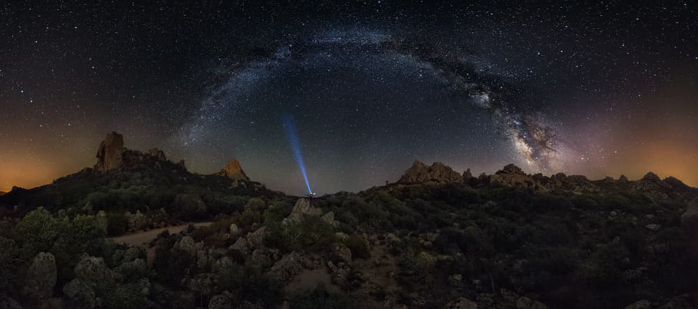 Cosmic Mountain Night by Ivan Pedretti — canvas wall art