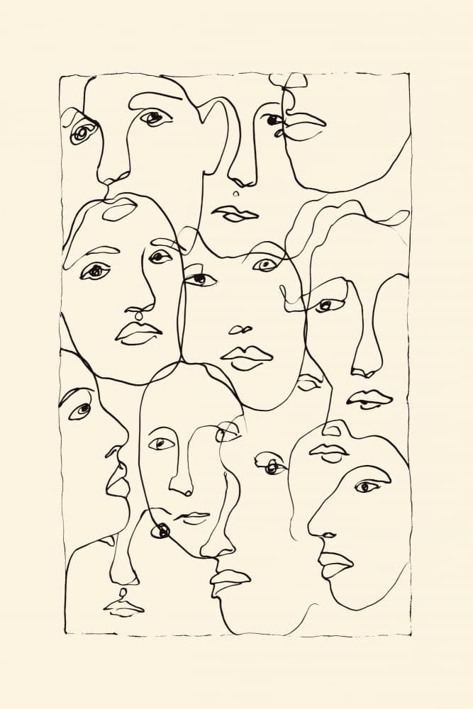 Thegroup by Treechild — canvas wall art
