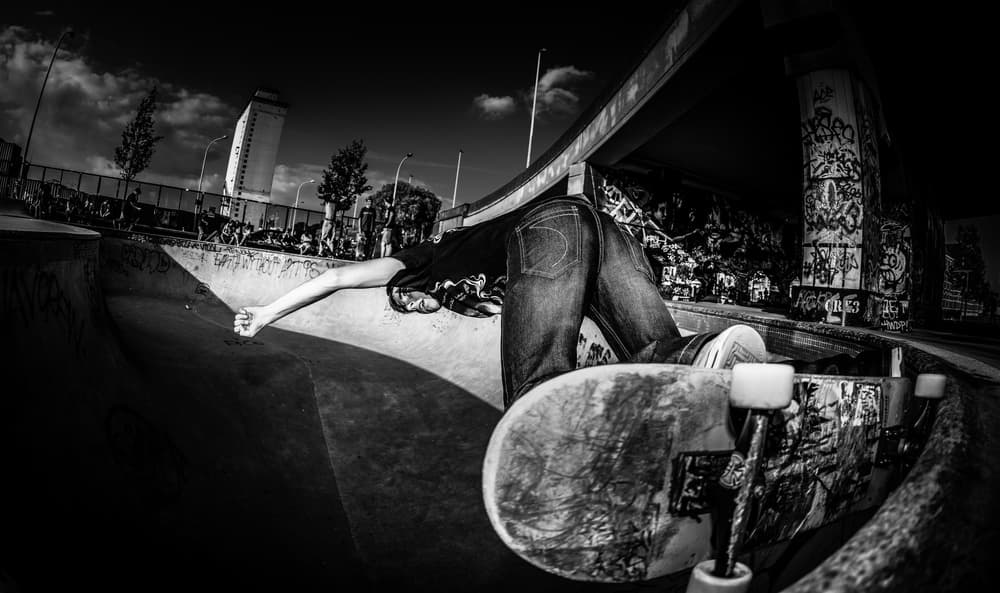 Dynamic Skatepark Action by Eric Verbiest — canvas wall art