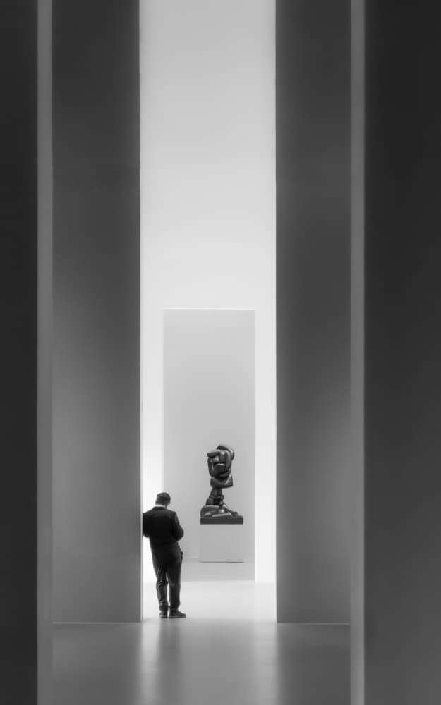 Art Museum Contemplation by Andy Dauer — canvas wall art