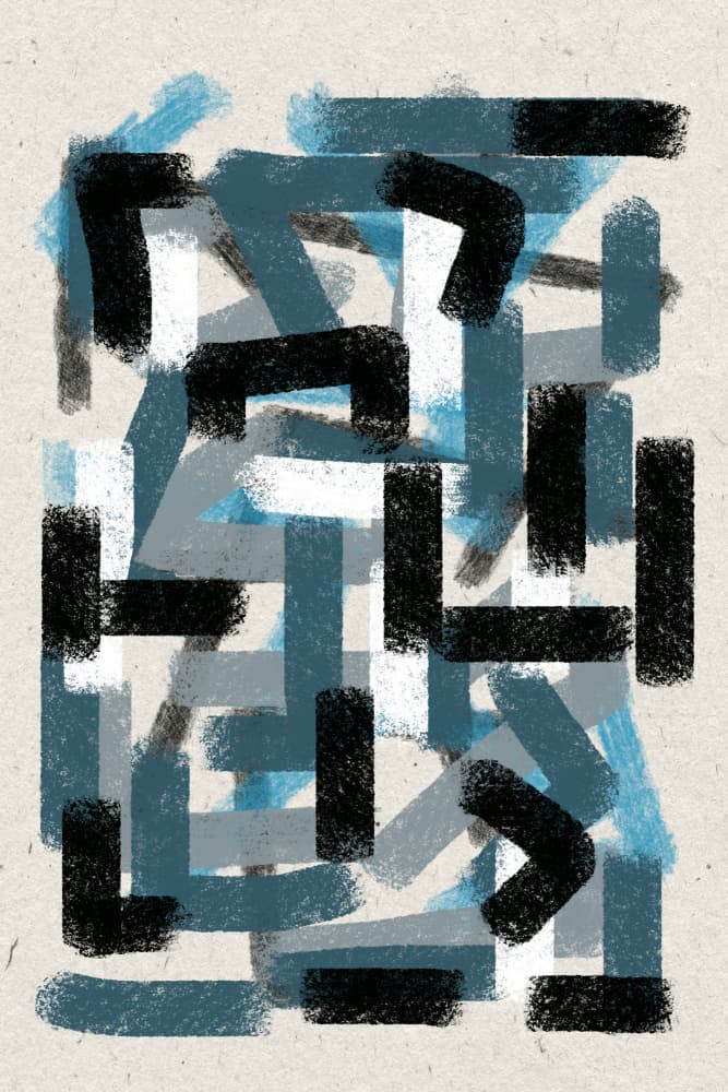 Abstract Composition No.8 by THE MIUUS STUDIO — canvas wall art
