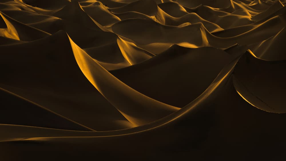 Golden Desert Dunes by Chuanxu Ren — canvas wall art
